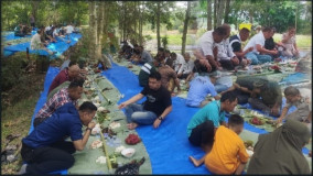 Nyeruit di Embung Bareng Masyarakat, Bukti Kesederhanaan Novriwan Jaya