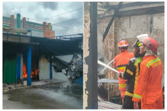 Magic Com Meledak, Kafe Test Ludes Terbakar di Gedung Meneng