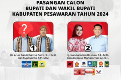 Pesawaran Pilkada Ulang, 01 Cari Calon Selain Aries Sandi vs Nanda-Anton