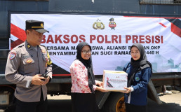 Sambut Ramadan, Polres Kendal Gandeng Mahasiswa Gelar Baksos Presisi