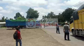 Tak Kunjung Ditertibkan, Warga Aksi Putar Balik Truk Batu Bara di Lampura