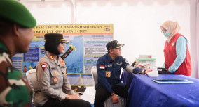 Pastikan Kelancaran Pemudik, Bupati Dendi Tinjau Pospam Lebaran di Sejumlah Titik