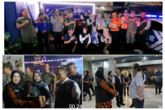 Eva Sidak Pos Pengamanan dan Beri Bingkisan buat Petugas Rumah Sakit