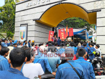 Perusahaan Tak Tanggung Jawab, 300 Pekerja PT San Xiong Steel Demo ke Pemprov Lampung