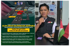 Aksi Besar Bela Palestina, Polresta Bandarlampung Rekayasa Lalin