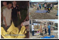 Rakit Peledak, Nelayan Tewas dengan Rumah Berhamburan di Teluk Pandan