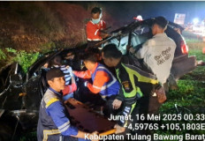 Handitya Narapati SZP Kecelakaan di Tol Lampung-Sumsel, Mobil Ringsek