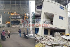 Rontok Dinding Gedung DPRD Kabupaten Pesawaran Buatan Tahun 2013