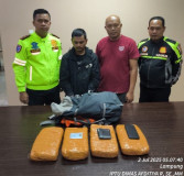 Ganja dalam Bagasi Bus: PJR Polda Lampung Gagalkan Penyelundupan 4 Kg di Tol Bakter