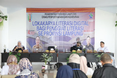 Hadapi Tantangan Era Digital, Diperpus Lampung Bekali Penggiat Literasi melalui Lokakarya