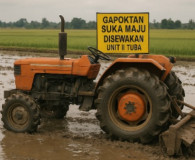 Ketua Gapoktan dan Kades Sewakan Traktor Bantuan ke Desa Lain di Mesuji