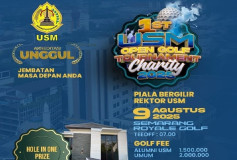 144 Peserta Ikuti Turnamen Golf Piala Bergilir Rektor USM 2025, Hole in One Berhadiah Rumah