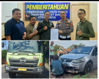 Truk ODOL Batu Bara Kembali Makan Korban, Hajar Mobil Ketua IWO Lampung