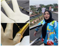 Wali Kota Eva Ajak Wartawan, Hoak Retak Patung Jari Penari di JPO