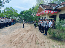 Antisipasi Konflik, Polres Mesuji Gelar Pengamanan Besar-besaran PT Silva Inhutani
