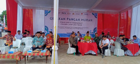 Pemkab dan Polres Lamtim Kolaborasi Bulog Metro Gelar Pangan Murah