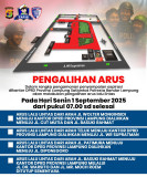 Satlantas Polresta Balam Berlakukan Pengalihan Arus Lalin Selama Aksi Demo