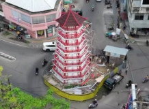 Bandarlampung Punya Ikon Wisata Baru, Tugu Pagoda Hampir Rampung