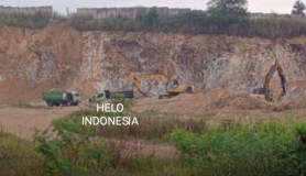 Di Perbatasan Balam-Lamsel, Bukit Rusak Akibat Tambang Batu Diduga Ilegal 