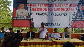 Ratusan Jeja Taekwondo Pesawaran Naik Tingkat Geup 2025