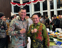 Wabup Lambar Mad Hasnurin Hadiri Silaturahmi dan Penyambutan Pangdam XXI/Radin Inten Mayjen TNI Kristomei Sianturi