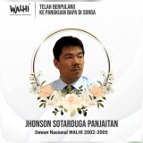Pendiri PBHI, Dewan Nasional WALHI, Jhonson Panjaitan Wafat, Selamat Jalan Bung