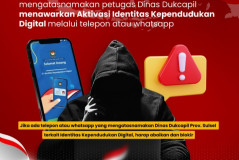 Waspada Warga Bandarlampung, TolakTawaran Aktivasi Kependudukan Digital via WA, Telp  Dlll