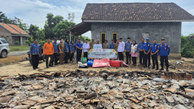 Baznas Tubaba dan Pemda Sigap Bantu Korban Kebakaran di Tiyuh Setia Agung