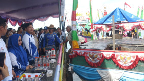 Festival Perahu Hias Dan Lomba Dayung Meriahkan HUT Mesuji Ke-17