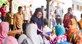 Bupati Nanda Monitoring Penyaluran BPP 3 Kecamatan di Pesawaran