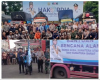 Wali Kota Eva Lepas 13 Truk Logistik ke-3 Provinsi Bencana Banjir