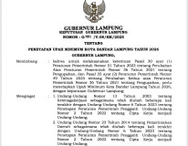UMK Kota Bandarlampung sebesar Rp 3.491.889.Tahun 2026