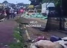 Tabrakan Beruntun Antartruk di Bakauheni, 1 Tewas dan 3 Luka