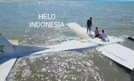 Pesawat Berisi 15 Orang Jatuh di Pantai Karadiri, Nabire, Papua