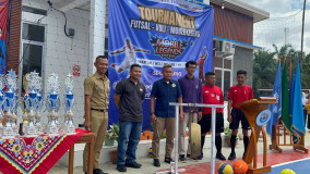 PSSI Mesuji Hadiri Pembukaan Turnamen Futsal Tingkat SMA/SMK se-Provinsi Lampung