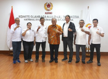 Bertemu Ketum KONI Marciano Norman, Siwo PWI Pusat Bahas Rakernas dan Penguatan Daerah
