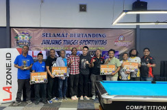 Silaturahmi Wartawan Jateng di Biliar Bhara Cup 2026, Chandra/Roy Juara