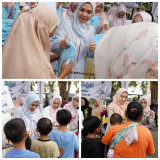 Kolaborasi TP. PKK, DWP, dan OPD Provinsi Lampung Bagikan Ratusan Takjil untuk Masyarakat