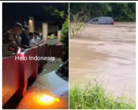 Dua Mobil Hanyut Akibat Banjir di Balam dan Perbatasan Lamsel