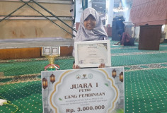 Khaira Ummah Ucapkan Alhamdulillah saat Juara MHQ 10 Juz MAJT-Baznas Jateng