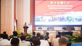 Pastikan Keamanan Pemudik, Bupati Nanda Hadiri Rakor di Mapolda Lampung