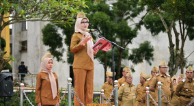 Apel dan Halalbihalal, Bupati Nanda Tekankan Soliditas dan Disiplin ASN