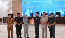Rapat Paripurna DPRD Pesawaran, Bupati Nanda Sampaikan LKPj 2025