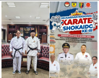 Lampung Tuan Rumah Kejurnas Karate Shokaido 9-12 April 2026