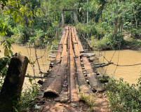 Siswa SD Terjatuh di Jembatan Gantung Rapuh, Warga Harap Pemkab Tanggamus Segera Bertindak