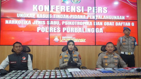 Polres Purbalingga Sita Ribuan Obat Terlarang dan Sabu, Dua Pengedar Diringkus
