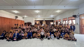 Tubuhku Berharga, Guys! Serunya Siswa SD Kanisius Tlogosari Kulon Belajar Jaga Diri Bareng Mahasiswa Ilkom USM