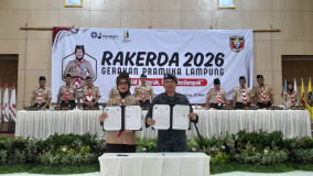 Buka Rakerda 2026, Jihan Sebut Pramuka Mitra Strategis Cetak SDM Unggul