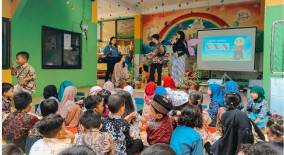 Mahasiswa Ilkom USM Gelar Kampanye Budaya Batik Rona Karya di TK Islam Sabila