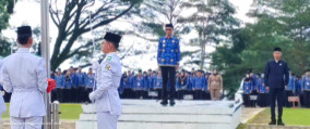 Wabup Agus Suranto Bertindak Sebagai Inspektur Upacara Hari Lahir Pancasila dan Hari Lingkungan Hidup Sedunia di Tanggamus